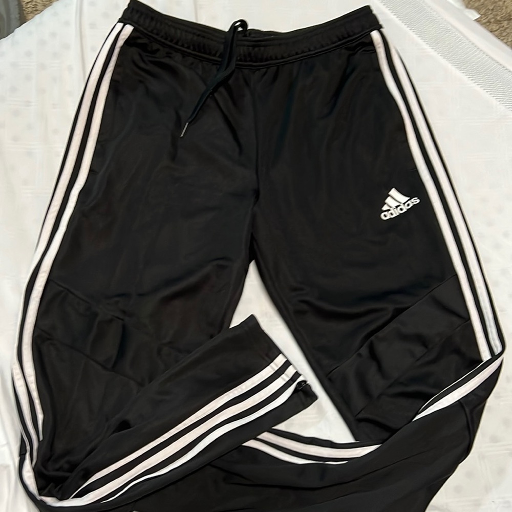 Adidas black track pants